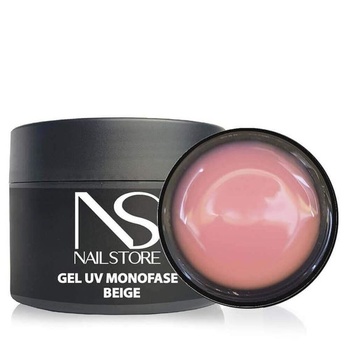 Nail Store - UV Led Builder Gél ​​Monophasic Cover Beige - kamufláž - stredná hustota - samonivelačná