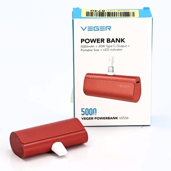 Prenosná powerbanka VEGER V0556 červená