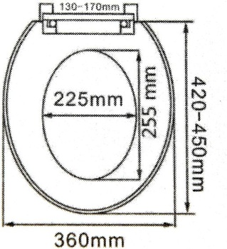 Ram® White Soft Close WC sedátko s rýchlym uvoľnením pre ľahké čistenie Loo WC sedátko s