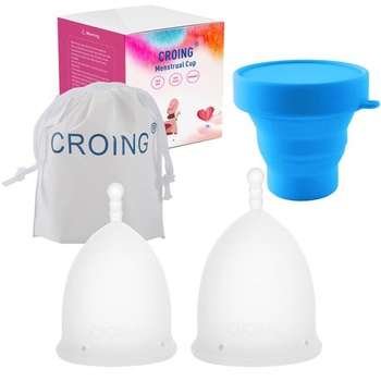 Croing ð®ð¹ð² 2dílné menstruační kalíšky (bílé)