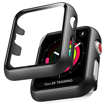LÏK 2dílné pouzdro se skleněnou ochranou displeje pro Apple Watch 38mm Series 3 2 1-360° všestranné