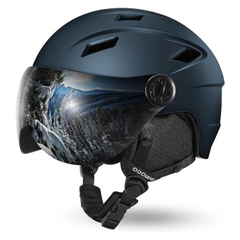 Lyžiarska helma Odoland s okuliarmi M šedá