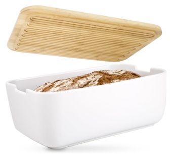 Keramický chlebník s prkénkem Cookery