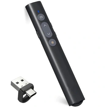 Dálkové ovládání Powerpoint 2 v 1 USB/Type-C s ovládáním…