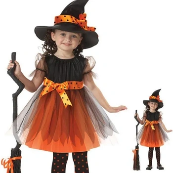 Halloweenský kostým Dívčí čarodějnice Halloween čarodějnice…