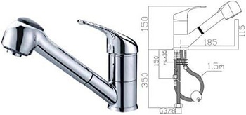 FLEXO NEREZOVÁ OCEĽ 1,5 M PRE M3/8