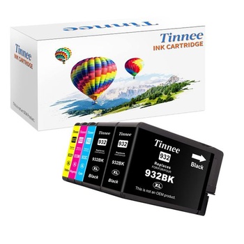 Tinnee Pack 5 inkoustových kazet 932XL 933XL, náhrada za vícebalení inkoustových kazet HP 932 933