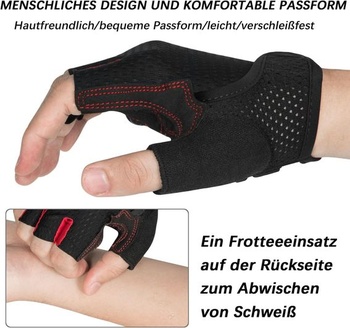 MOREOK Cyklistické rukavice pre mužov Dámske Letné Cyklistické rukavice Half Finger 5MM SBR Gel