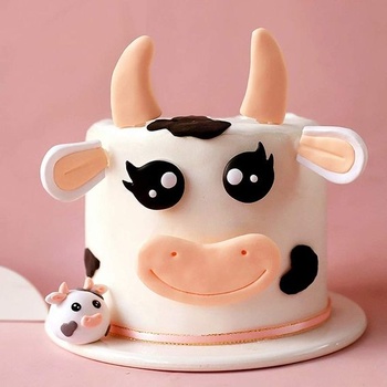 JeVenis kráva dekorace dort dekorace farma dort dekorace kráva dort dekorace farmářské zvíře party