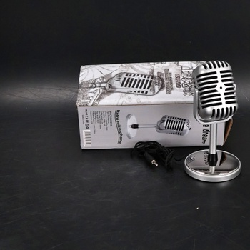 Mikrofon retro styl Nichhany stříbrný