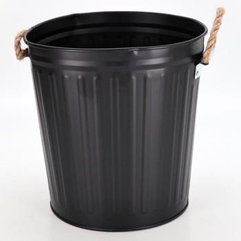 Kovový odpadkový koš Wenko Gara 6 l, černý