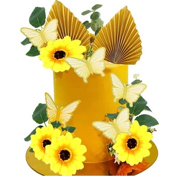 MEZHEN dekorace na dort květina narozeninová dekorace…