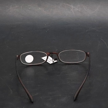 Opulize Fly Vrecková veľkosť Super ľahké okuliare na čítanie Matt Brown Muži Ženy Jarné pánty Pomôcka na