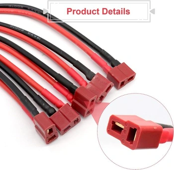 RUIZHI 5 párů Deans Style T-Plug samice a samec se 14AWG silikonovým T-konektorem pro RC Lipo