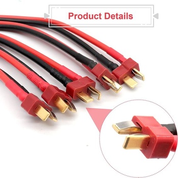 RUIZHI 5 párov Deans Style T-Plug samica a samec so 14AWG silikónovým T-konektorom pre RC Lipo