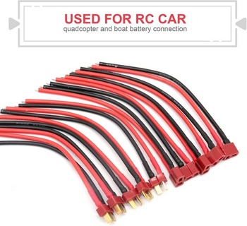 RUIZHI 5 párov Deans Style T-Plug samica a samec so 14AWG silikónovým T-konektorom pre RC Lipo