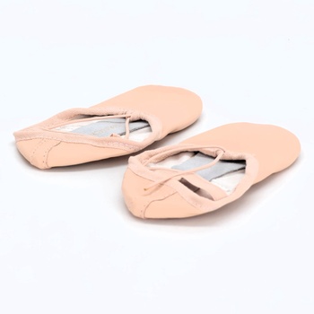Kožená baletní obuv DANCEYOU Flesh Pink Rytmická gymnastická obuv pro dívky a ženy Full Sole 27 EU