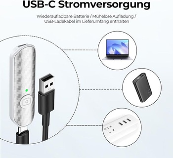 Diaľková spúšť ATUMTEK Bluetooth, dizajn z uhlíkových vlákien, dobíjacie diaľkové ovládanie fotoaparátu