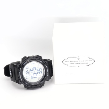 Športové čierne hodinky BEN NEVIS L6606M