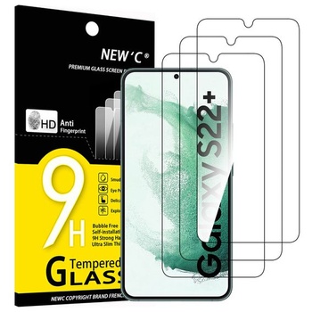 NEW'C sada 3 kusů, Tvrzené sklo pro Samsung Galaxy S22+ /…