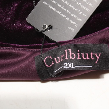 Dámské koktejlové šaty CurlbiutyXXL, fialové