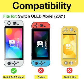 Flipové púzdro ProCase + (2 ks) Ochranná fólia na displej pre Nintendo Switch (OLED model) Mäkké