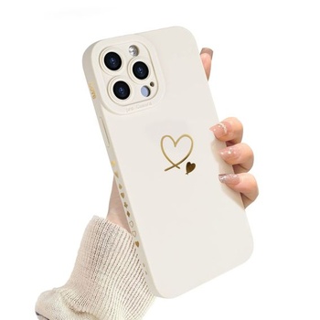 Pouzdro Newseego kompatibilní s iPhone 14 Pro Max, roztomilý design se vzorem zlaté lásky, měkký