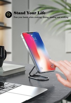 Držák na mobilní telefon VAWcornic - 540° otáčení v obou směrech Univerzální kovový otočný držák na