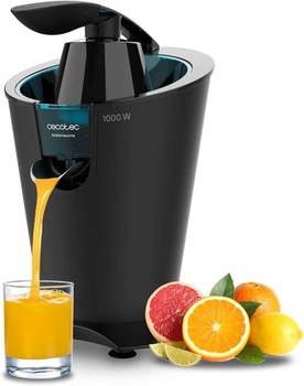 Cecotec Electric Citrus Juicer EssentialVita PowerFresh 1000 Black, výkon 1000 W, nerezový filter, 6