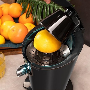 Cecotec Electric Citrus Juicer EssentialVita PowerFresh 1000 Black, výkon 1000 W, nerezový filter, 6