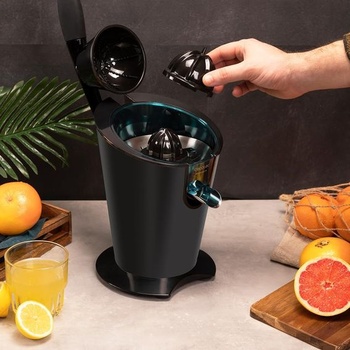 Cecotec Electric Citrus Juicer EssentialVita PowerFresh 1000 Black, výkon 1000 W, nerezový filter, 6