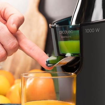 Cecotec Electric Citrus Juicer EssentialVita PowerFresh 1000 Black, výkon 1000 W, nerezový filter, 6