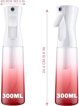 Láhev s rozprašovačem URAQT, 300 ml Láhev s rozprašovačem na vlasy, malá, Salon Láhev s