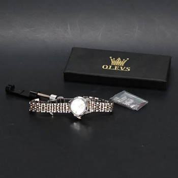 Luxusné strieborné hodinky OLEVS