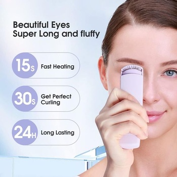 TOUCHBeauty kulma na řasy vyhřívaná elektrická kulma na řasy Professional se silikonovou vyhřívací