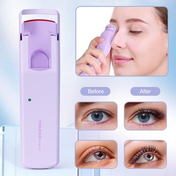 TOUCHBeauty kulma na riasy vyhrievaná elektrická kulma na riasy Professional so silikónovou vyhrievacou
