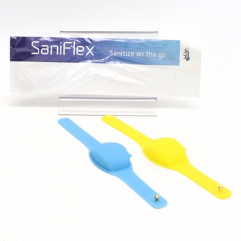 Dezinfekční náramky SaniFlex, modrá/žlutá