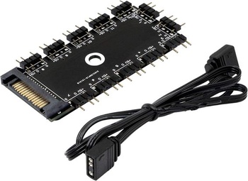 3kolíkový 5V ARGB radič, CERRXIAN 1 až 11 portov ARGB HUB, 12cestný 5V 3kolíkový rozbočovač RGB LED s