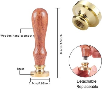 CRASPIRE Retro Iniciály abecedy Vosková pečatná pečiatka Classic Vintage 26 písmen A-Z 25 mm