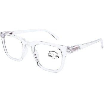DOOViC brýle na čtení s filtrem modrého světla, průhledné, čtvercový rám, počítačové brýle na