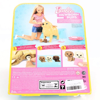 Barbie panenka se štěňaty Barbie FDD43