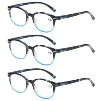 MODFANS (3 balení) brýle na čtení 4.0 kulaté dámské, dobré…