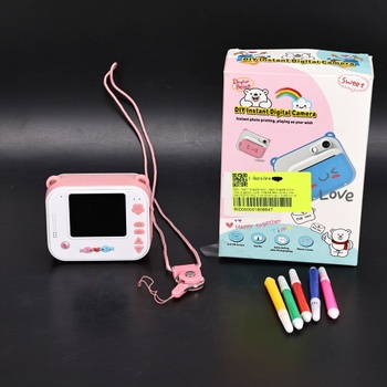 Dětský fotoaparát Hangrui růžové barvy
