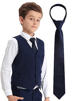 mintgreen Dětská chlapecká kravata Předvázaná kravata Nastavitelné školní kravaty Formální kravata