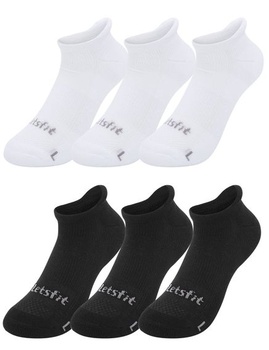 UUE 6 párů ponožek do tenisek pro muže a ženy, krátké sportovní ponožky, běžecké ponožky, tenisové