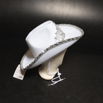 Biely westernový klobúk Boland 10130576