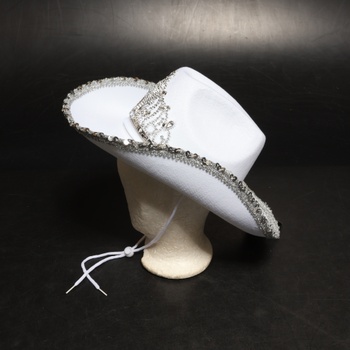 Bílý westernový klobouk Boland 10130576