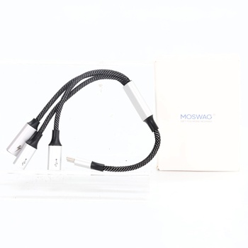 Nabíjecí kabel Moswag rozdělovací 3 USB-C