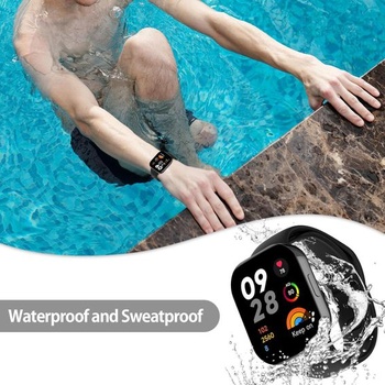 WD&CD 2 Pack silikónový remienok kompatibilný s Xiaomi Redmi Watch 3 remienok, nastaviteľný náramok