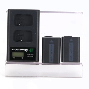 Nabíječka Powerextra s 2 x náhradní baterií 